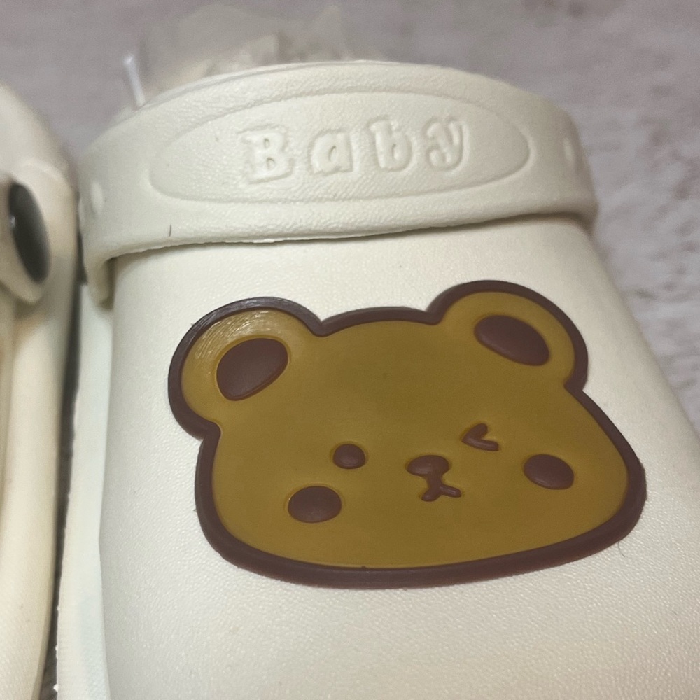 Charming Bear Kids Slippers - Cream - Picture 4 of 7